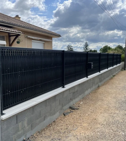 5- Clôture façade pendant travaux